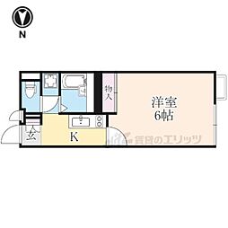 レオネクストボヌール南呉服 203 2階1Kの間取り
