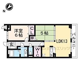 ＥｖｅｒＧｒｅｅｎＦｕｊｉ 3階2LDKの間取り