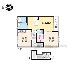 ベル・ホープ 2LDKの間取図画像