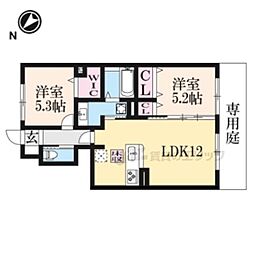 ブルームコート 2LDKの間取図画像