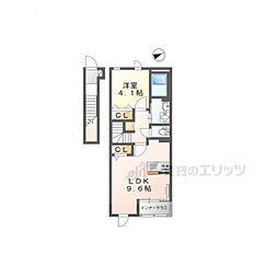 プラナ赤目 1LDKの間取図画像