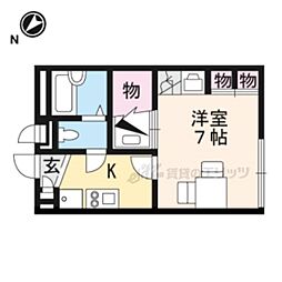 レオパレスマインシュロス 1Kの間取図画像