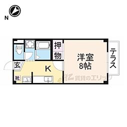 グラシアス・マコ 1Kの間取図画像