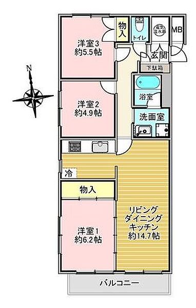 間取りを拡大表示