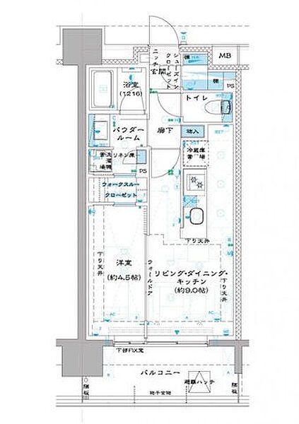 オーパスレジデンス中板橋 807｜東京都板橋区中板橋(賃貸マンション1LDK・8階・35.37㎡)の写真 その2