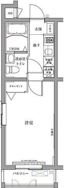 エスパシオ西高島平 211｜東京都板橋区三園２丁目(賃貸マンション1K・2階・25.91㎡)の写真 その2