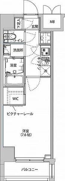 ハーモニーレジデンス東京イーストサイド 406｜東京都江東区大島２丁目(賃貸マンション1K・4階・25.50㎡)の写真 その2