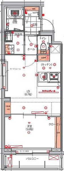 ハーモニーレジデンス羽田ウエスト002 510｜東京都大田区西糀谷３丁目(賃貸マンション1LDK・5階・40.50㎡)の写真 その2