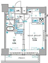 ジェノヴィア浅草IIIグリーンヴェール 201 ｜ 東京都台東区千束３丁目27-13（賃貸マンション1LDK・2階・40.46㎡） その2