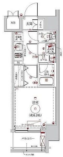 LUMEED横濱南 705｜神奈川県横浜市南区高砂町２丁目(賃貸マンション1K・7階・21.98㎡)の写真 その2