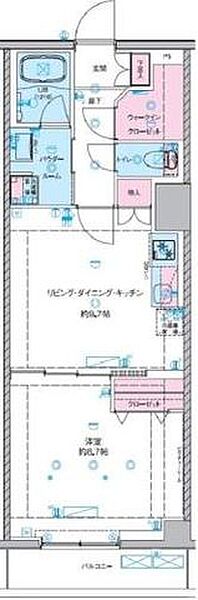 ジェノヴィア桜上水II 105｜東京都杉並区下高井戸４丁目(賃貸マンション1LDK・1階・46.45㎡)の写真 その2