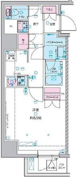 ジェノヴィア桜上水II 204｜東京都杉並区下高井戸４丁目(賃貸マンション1K・2階・32.58㎡)の写真 その2