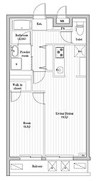 間取図画像 1LDK