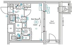 MIND武蔵中原 504 5階1Kの間取り