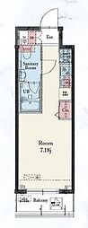 Residence IRUMA ワンルームの間取図画像