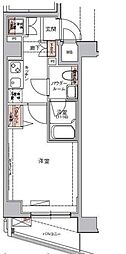 ハーモニーレジデンス東京イーストコア 1Kの間取図画像