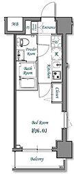 N-stage武蔵浦和 1Kの間取図画像