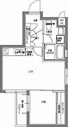 PatinaV代々木上原 1LDKの間取図画像