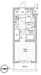 SPコート菊名ノース 1Kの間取図画像