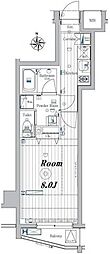MAKESDESIGN板橋本町2 1Kの間取図画像