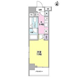 プレディアスタイル池上南WEST 1Kの間取図画像