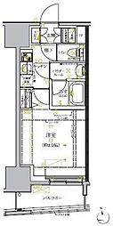 クレイシア板橋モデルノ 1Kの間取図画像