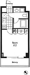 レジディア南雪谷 1Kの間取図画像