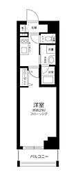 クレヴィスタ門前仲町グラン 1Kの間取図画像