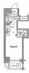 ラグジュアリーアパートメントヒガシナカノ2 ワンルームの間取図画像