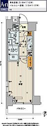 スカイコートパレス明大前 1Kの間取図画像