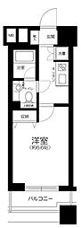 ファーストリアルタワー新宿 1Kの間取図画像