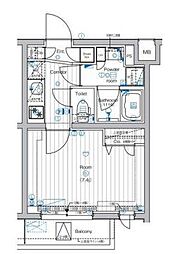 PREMIUMCUBE中野 1Kの間取図画像