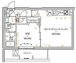 VERXEED STAIR HIGASHI JUJO EKIMAE 1LDKの間取図画像