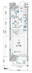 ル・リオン豊洲ウォーターフロント 1Kの間取図画像