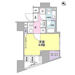 SIL西五反田 1Kの間取図画像