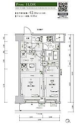 メインステージ北千住7 1LDKの間取図画像