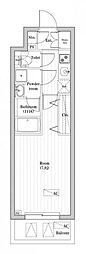 オーパスレジデンス武蔵小山 1Kの間取図画像