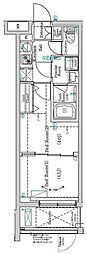 ラフィスタ方南町 2Kの間取図画像