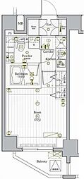 PREMIUMCUBEG駒沢大学 1Kの間取図画像