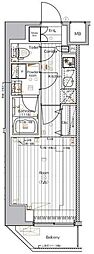 THEPREMIUMCUBEGSHIOMI 1Kの間取図画像