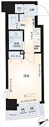 パークウェル千駄木駅前 1Kの間取図画像