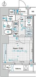 ブライズ神楽坂 1Kの間取図画像