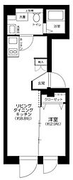 Le Nid 神楽坂 1LDKの間取図画像