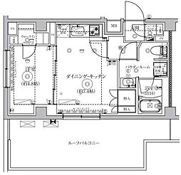 セジョリ練馬平和台2 1DKの間取図画像