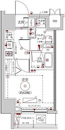 LUMEED横濱南 1Kの間取図画像