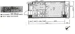 プレール大塚北 1Kの間取図画像