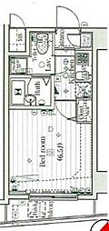 ガラシティ日本橋人形町 1Kの間取図画像