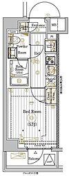 MAXIV川口青木 1Kの間取図画像