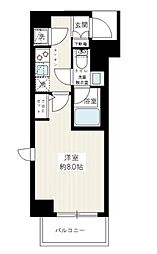 MAXIV上板橋AZ 1Kの間取図画像