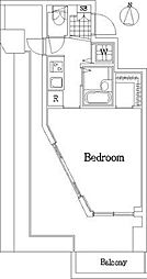 トーシンフェニックス武蔵関 ワンルームの間取図画像